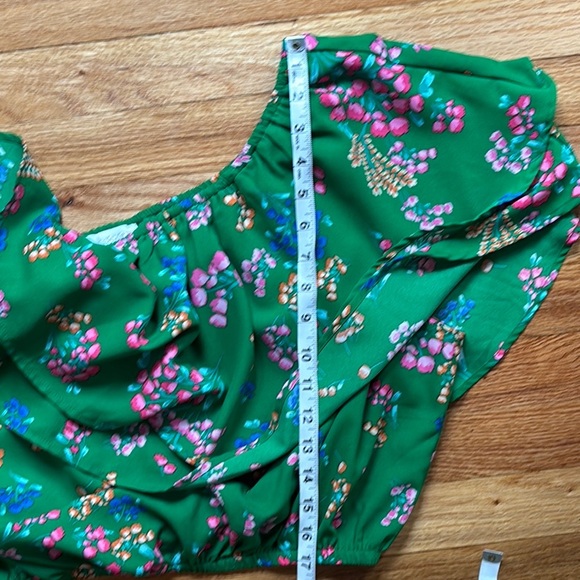 Sugarlips Floral Off-Shoulder Blouse Women’s Flowy Ruffle Boho Fairy Feminine - Picture 7 of 7